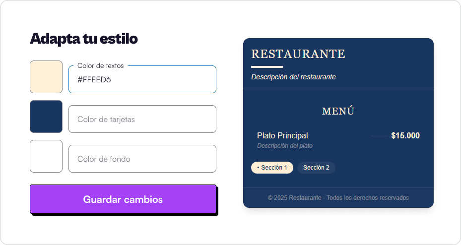 Imágen cambia los colores